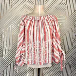 Misa‎ Los Angeles Adeli Off the Shoulder Top Stripe